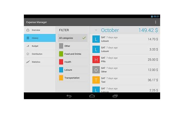 Expenses Manager (Android) software []